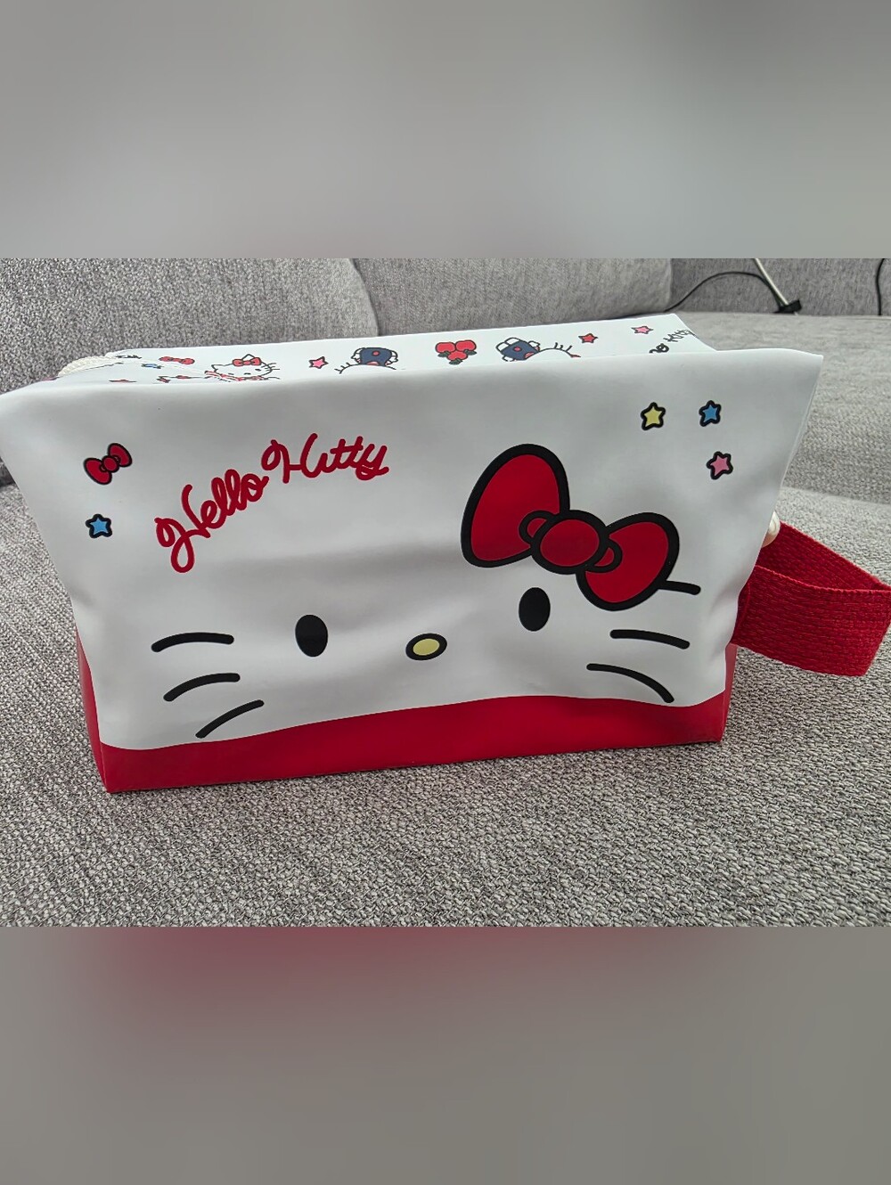 New Kitty Red & White Cosmetic Bag Or Kids Pencil Bag
